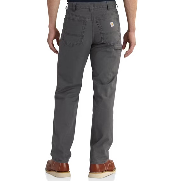 Carhartt Pants Men's 40X30 Gray Rugged Flex Canvas Relaxed Fit Work - Picture 3 of 7